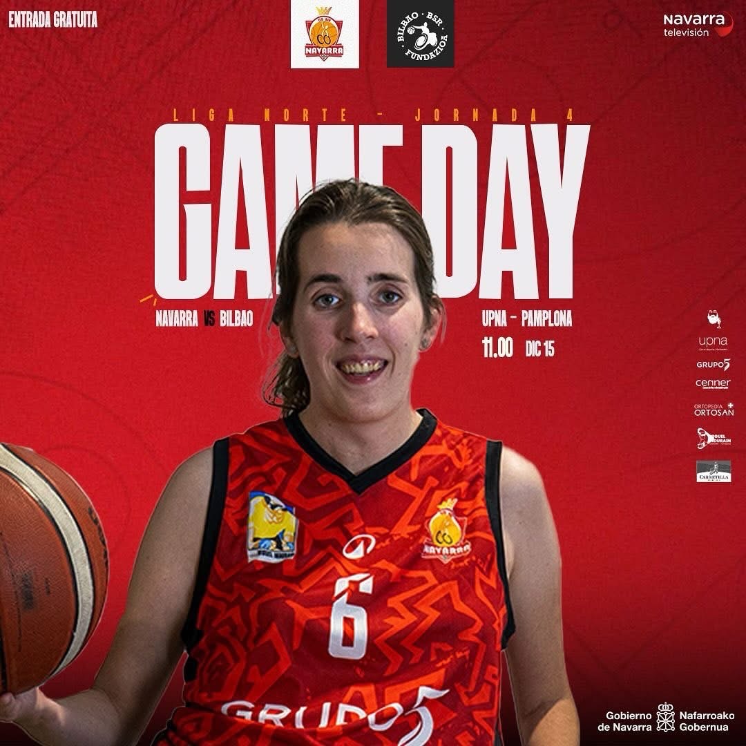 Partido BSR Navarra - BSR Bilbao, 15 de diciembre en el pabell&oacute;n de la UPNA